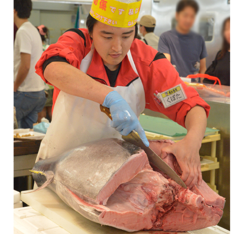 マグロ解体ショー
