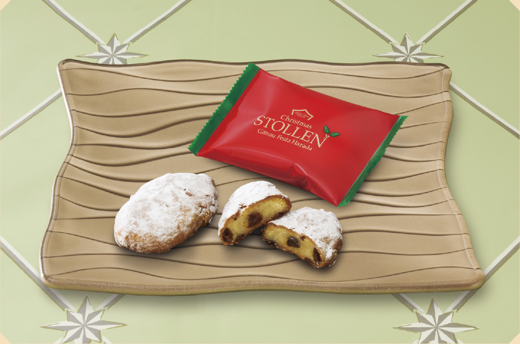 スペシャルレシピで食べやすいサイズに仕上げたクリスマスならではのお菓子。