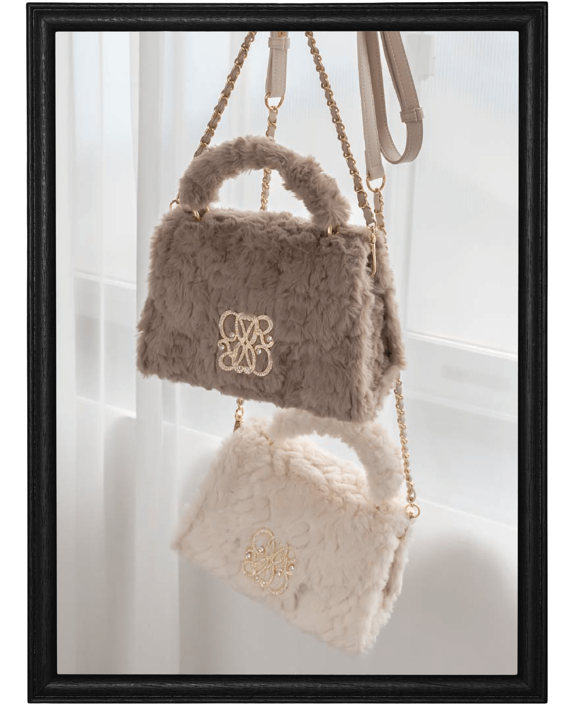 2WAYモノグラムショルダーファーバッグ￥11,990（税込）