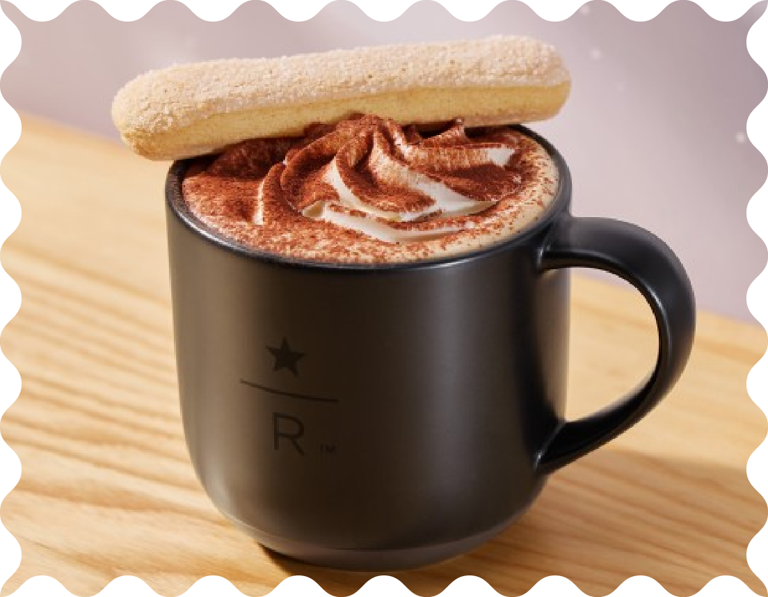 エスプレッソ、まろやかなムースとココア、ビスコッティを重ねた贅沢感を味わえる一杯。