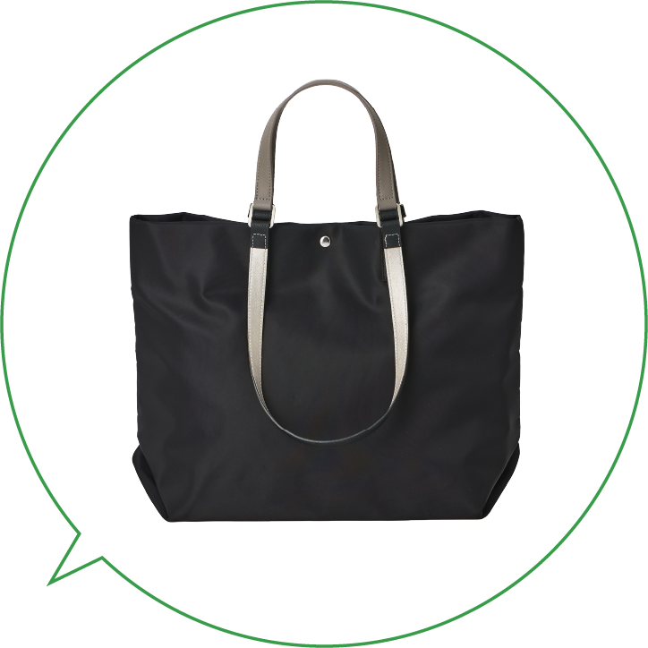 Tote bag 撥水加工のバイカラートート