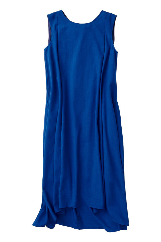 リネンライクノースリーブワンピース