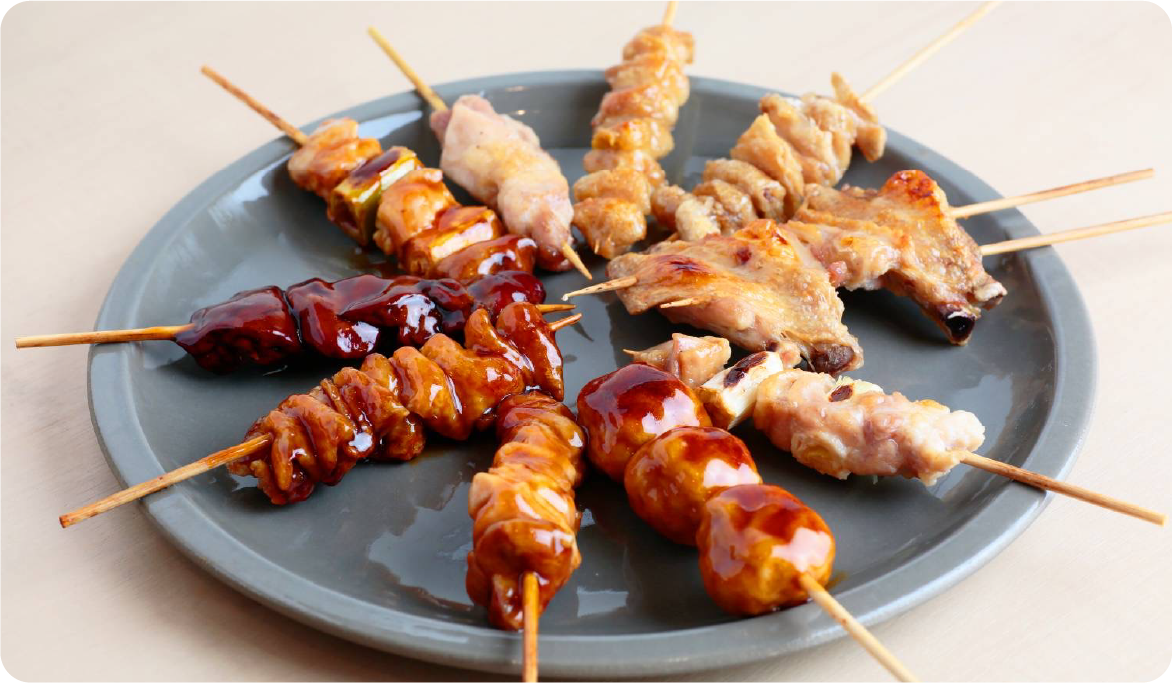 焼鳥10本お買い上げごとにお好きな焼鳥1本をサービス［期間中 10：00〜18：00］
