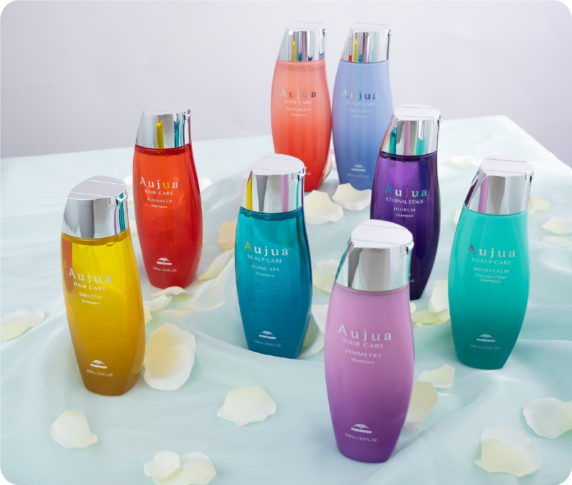 カット・カラー・パーマいずれかの施術をされたお客さまへ Aujuaシャンプーバー をサービス