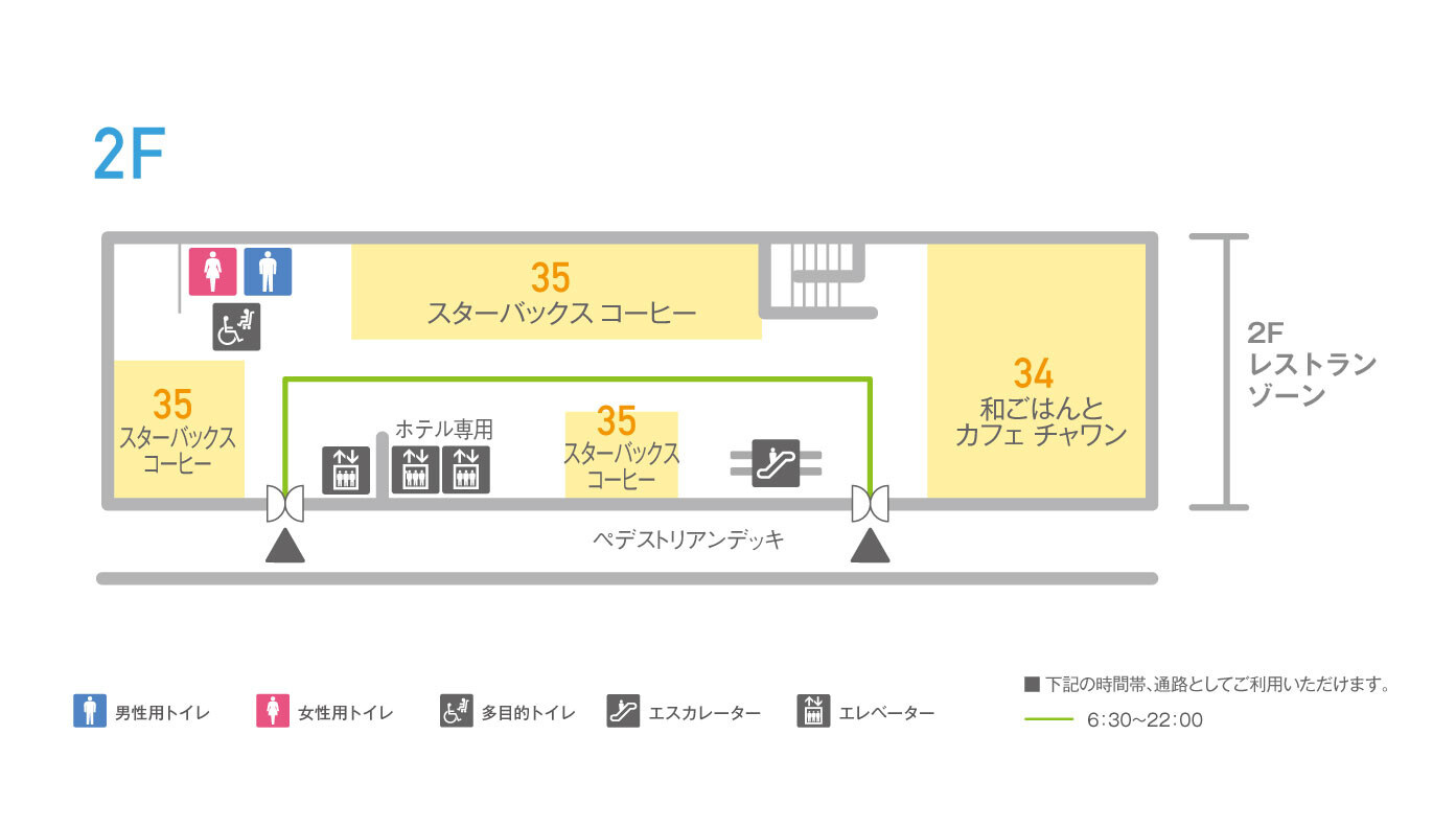 シャポー船橋2F(南館)フロアマップ