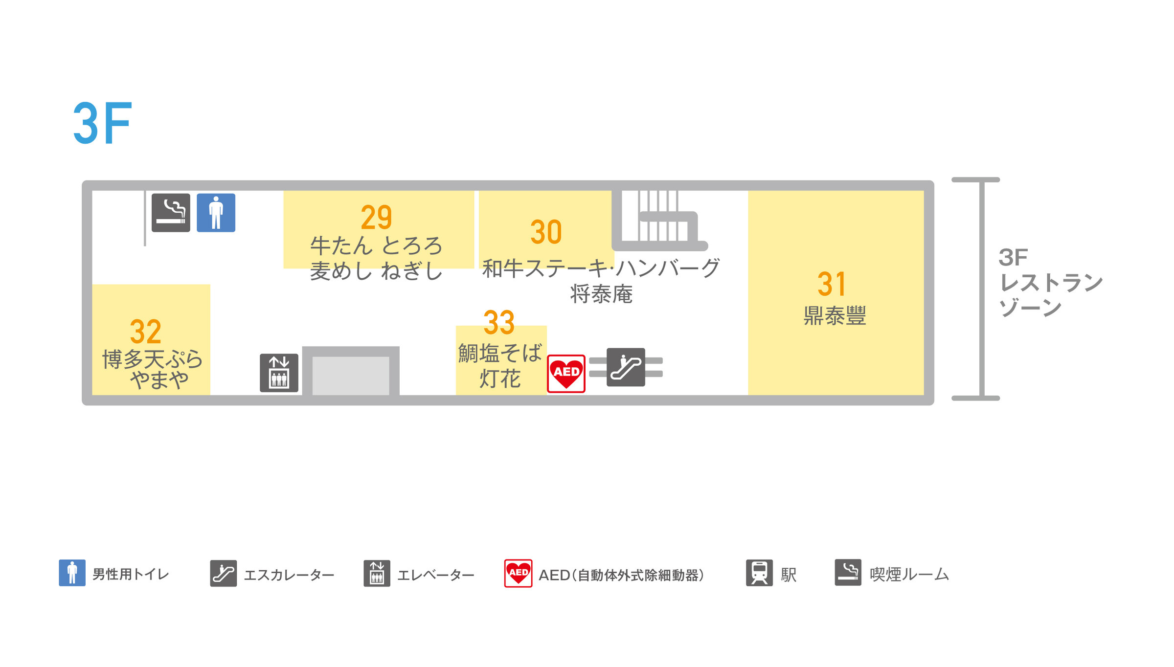 シャポー船橋3F(南館)フロアマップ