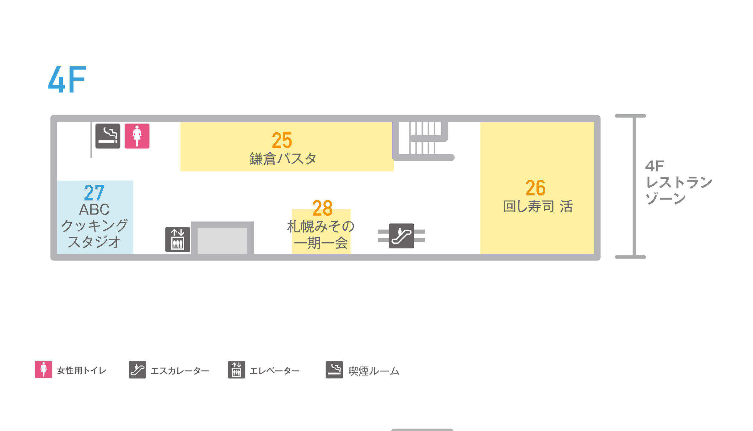 シャポー船橋4F(南館)フロアマップ