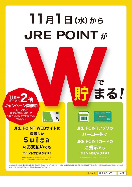 シャポーではJRE POINTがダブルで貯まります！｜トピックス｜シャポーロコ平井 | JR総武線平井駅直結のショッピングセンターです。