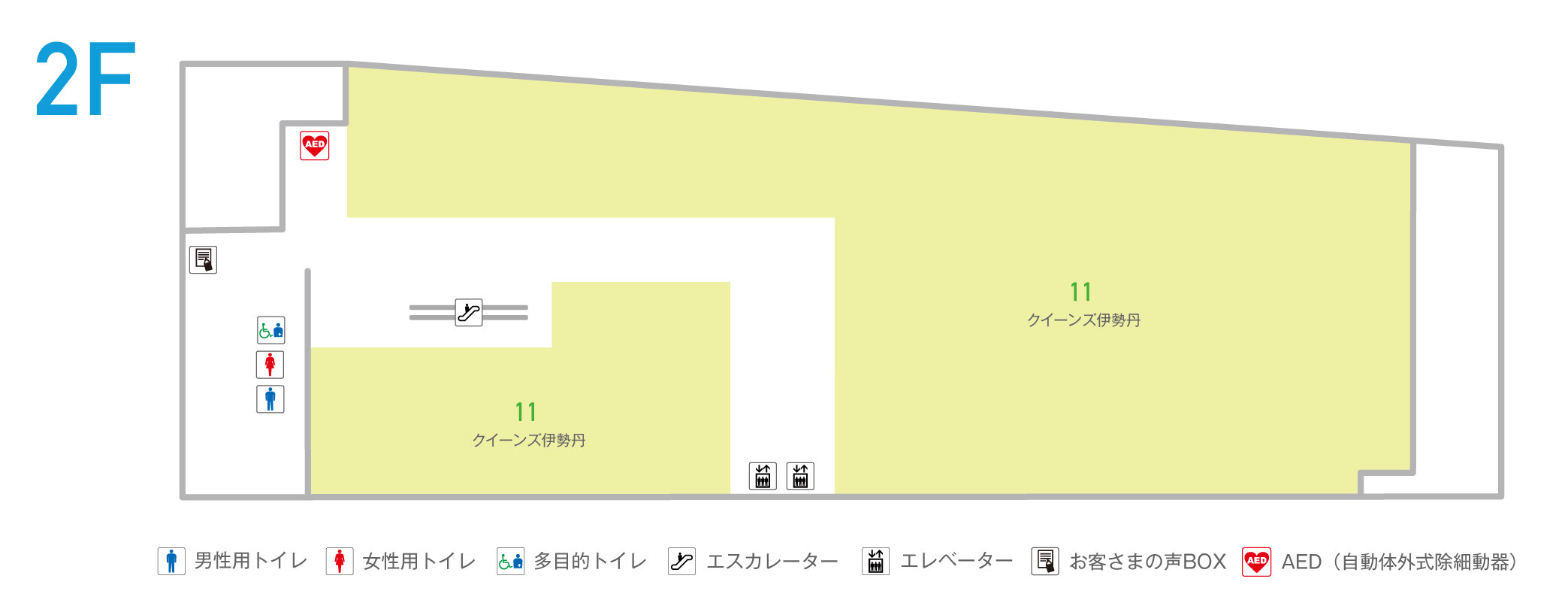 シャポー新小岩2Fフロアマップ